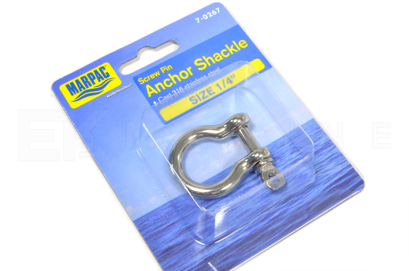 Marpac Screw Pin Anchor Shackle 1/4 inch (7-0267)