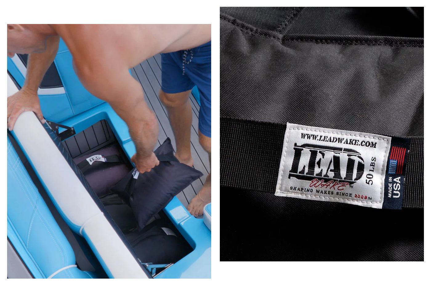 Lead Wake 50lb Ballast Bag (Black)