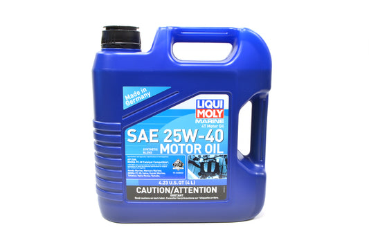 LIQUI MOLY Marine 4T Motor Oil SAE 25W-40 (4 Liters) (20548)