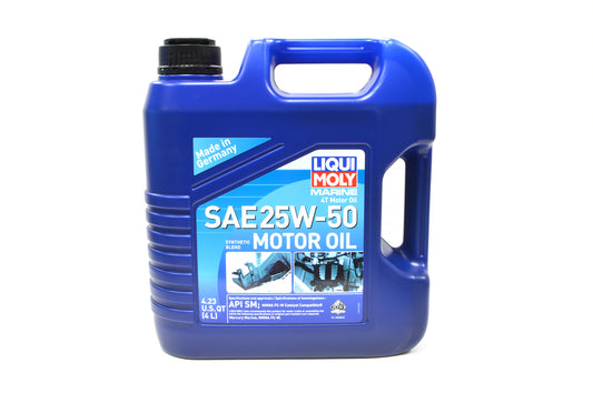 LIQUI MOLY Marine 4T Motor Oil SAE 25W-50 (4 Liters) (22510)