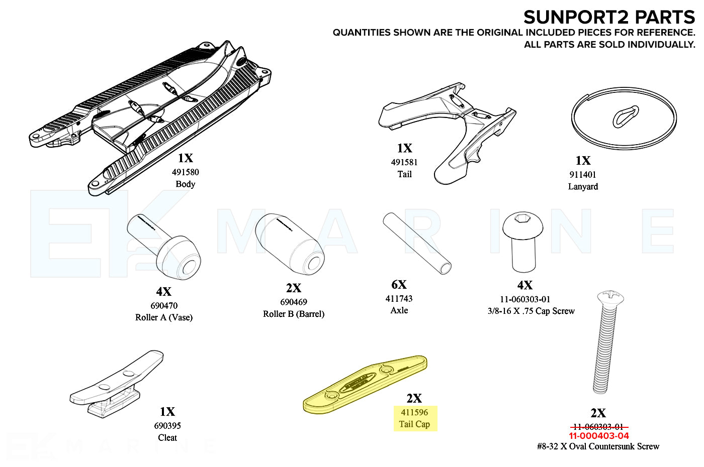 Sunstream SunPort2 Replacement Tail Cap (411596)