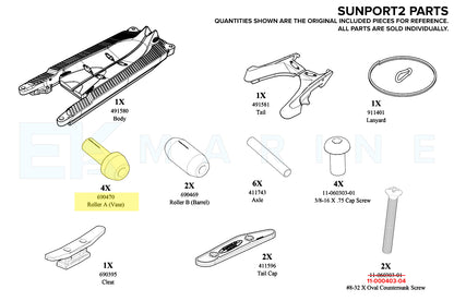 Sunstream SunPort2 Replacement Vase Roller A (690470)