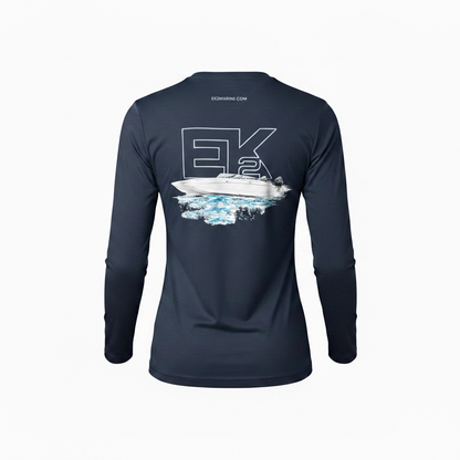 EK2 Marine Mens Long Sleeve Performance Tee