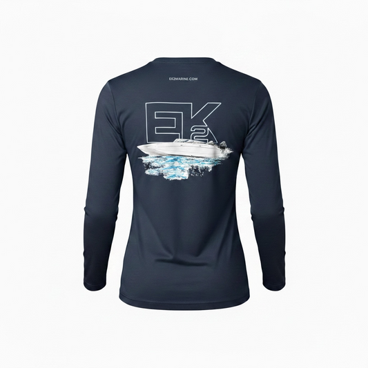 EK2 Marine Mens Long Sleeve Performance Tee