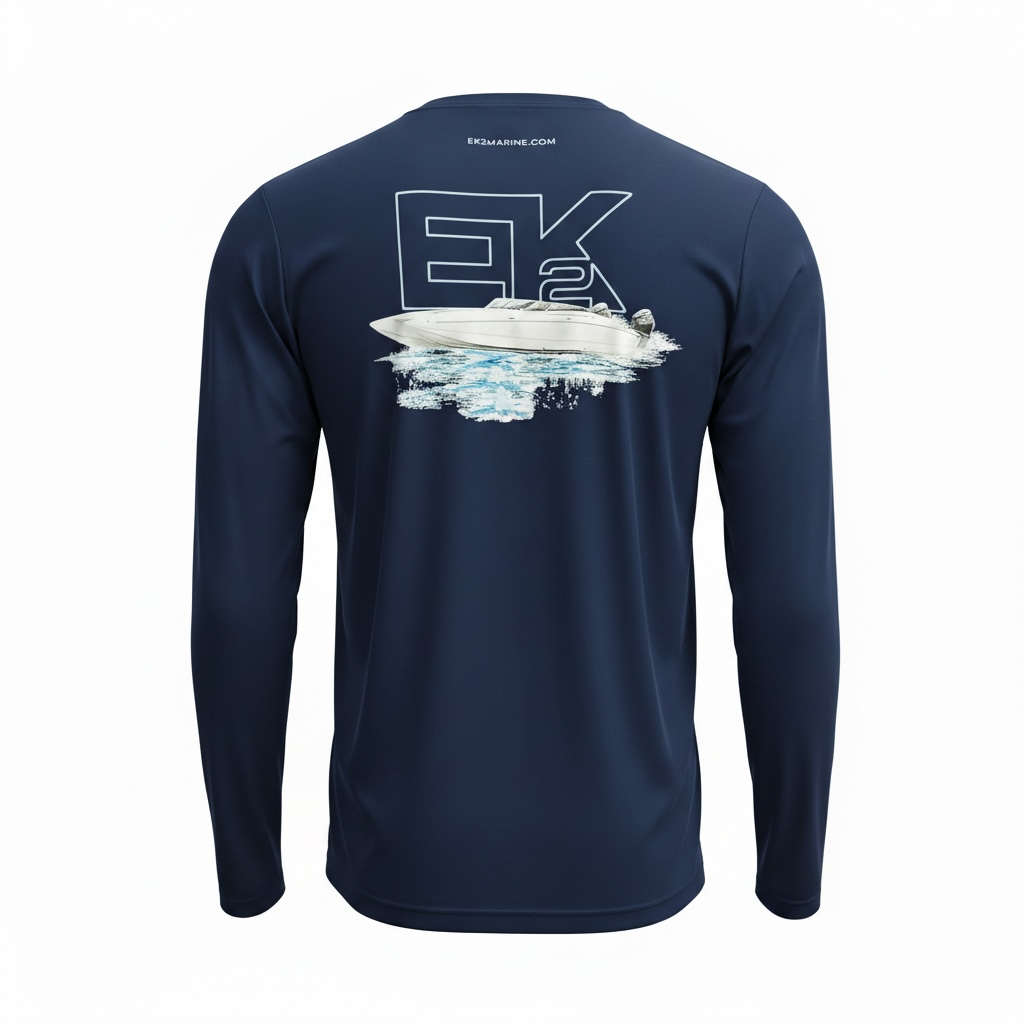 EK2 Marine Mens Long Sleeve Performance Tee