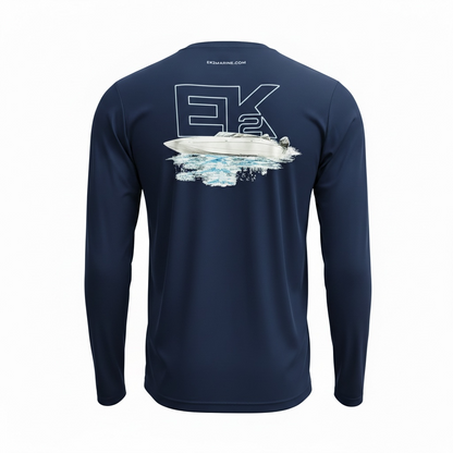EK2 Marine Mens Long Sleeve Performance Tee