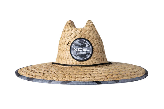 XCEL Sunset Point Straw Hat with Grey Camo