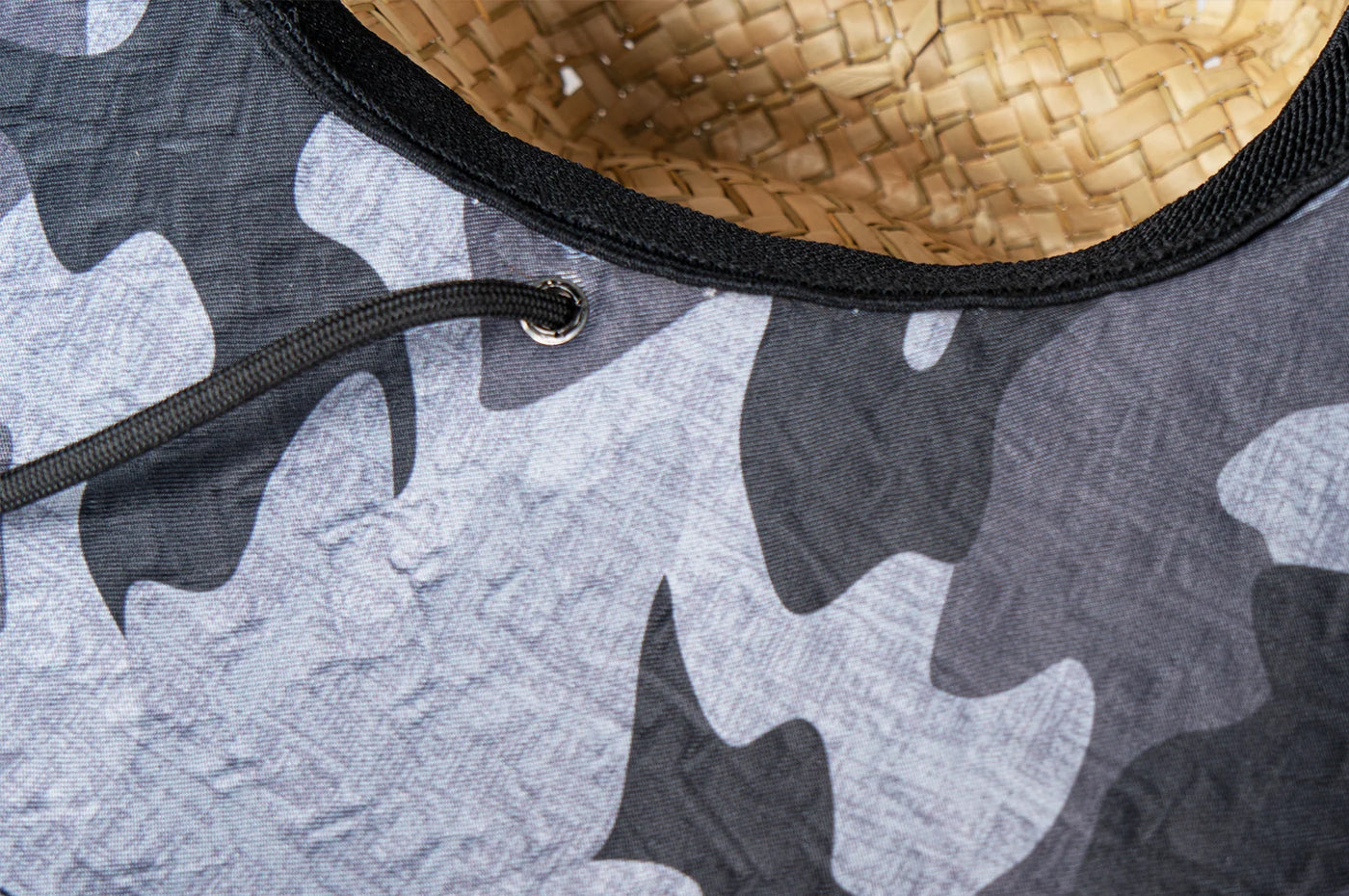 XCEL Sunset Point Straw Hat with Grey Camo