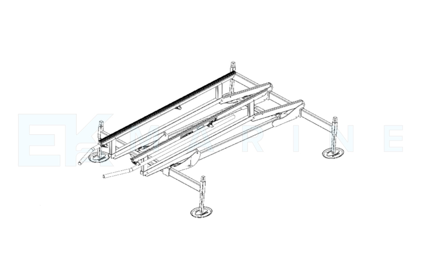 Sunstream Load Guides for Pontoon Underdeck (SA-LG1UD)