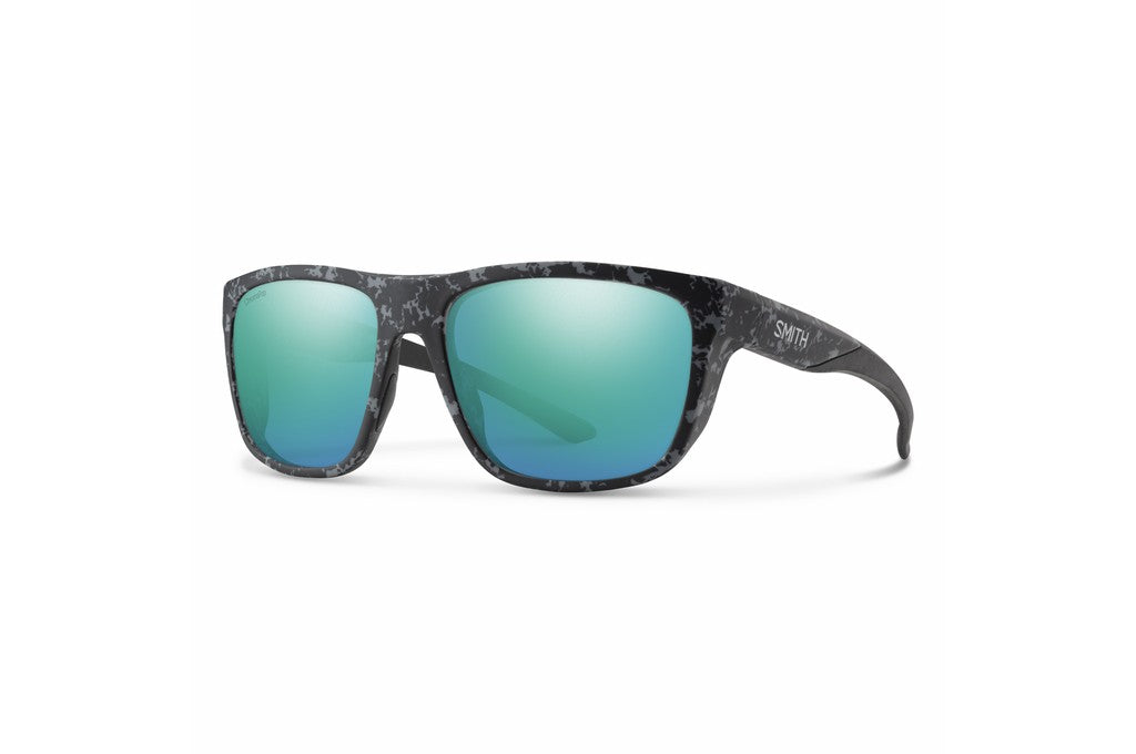 Smith Barra Sunglasses in Matte Ash Marble | ChromaPop Glass Polarized Opal Mirror (201268N9P60UI)