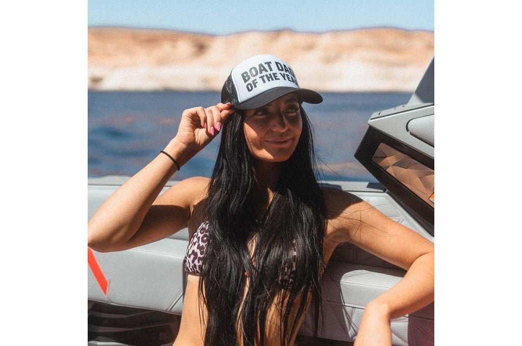 Boat Dad Of The Year Foam Trucker Hat - view 2