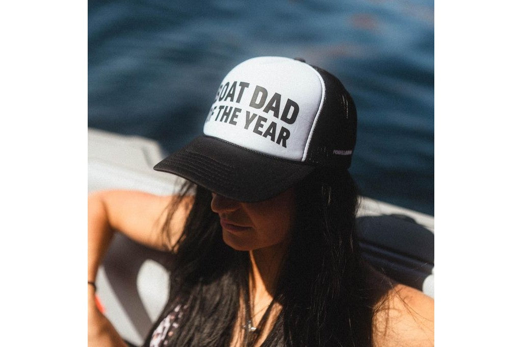 Boat Dad Of The Year Foam Trucker Hat - view 3