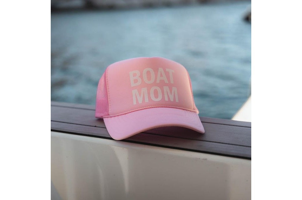 Boat Mom Foam Trucker Hat