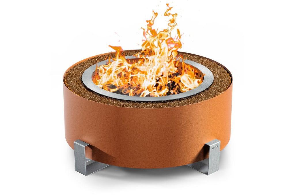 Breeo Luxeve Smokeless Fire Pit in Earth Rust (BR-LE24-ETAM)