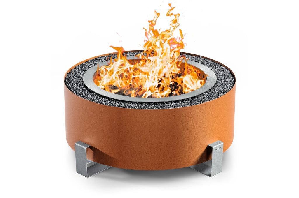 Breeo Luxeve Smokeless Fire Pit in Earth Rust (BR-LE24-ETGR)