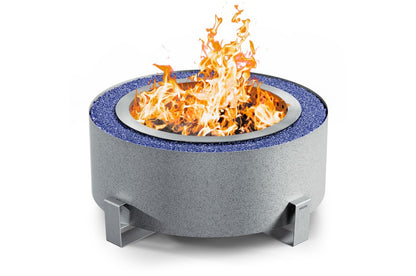 Breeo Luxeve Smokeless Fire Pit in Silver Vein (BR-LE24-SNDA)