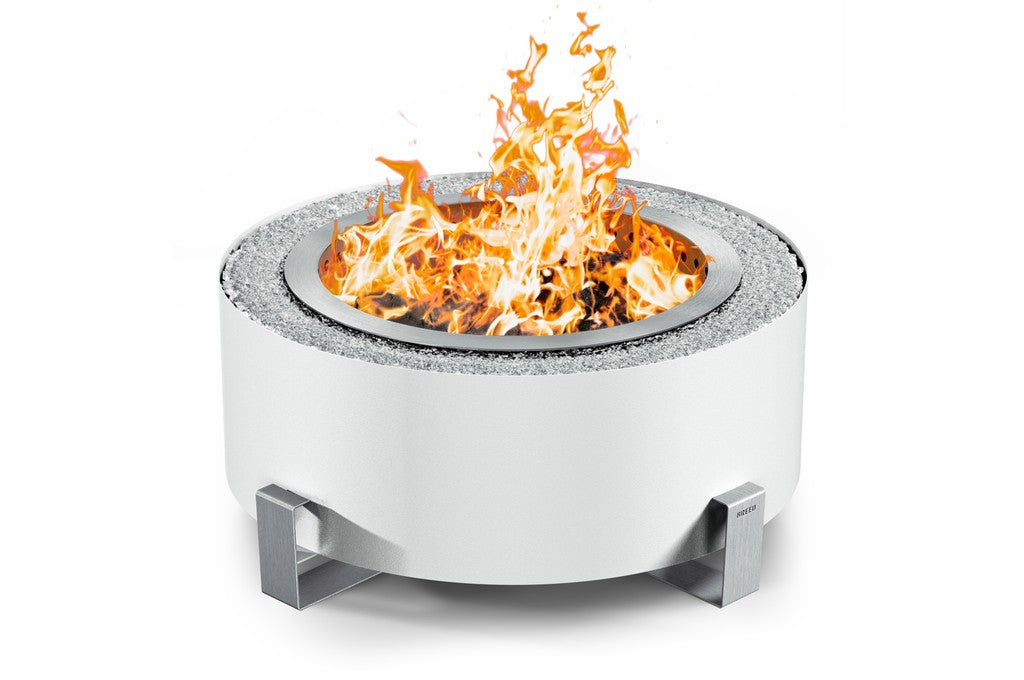 Breeo Luxeve Smokeless Fire Pit in White River (BR-LE24-WRCL)