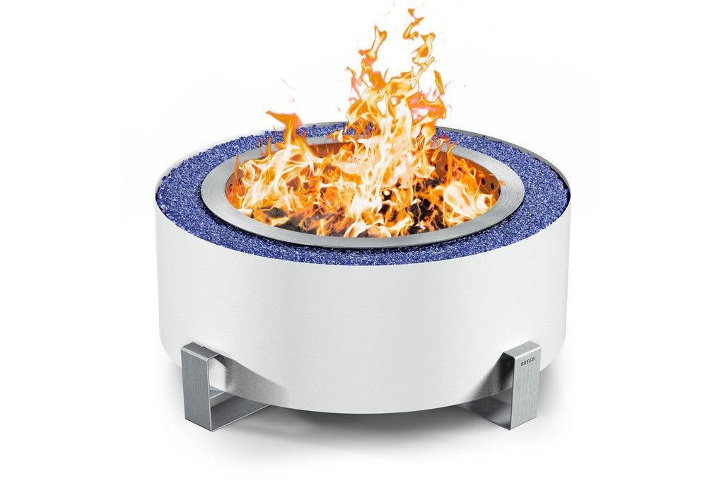 Breeo Luxeve Smokeless Fire Pit in White River (BR-LE24-WRDA)