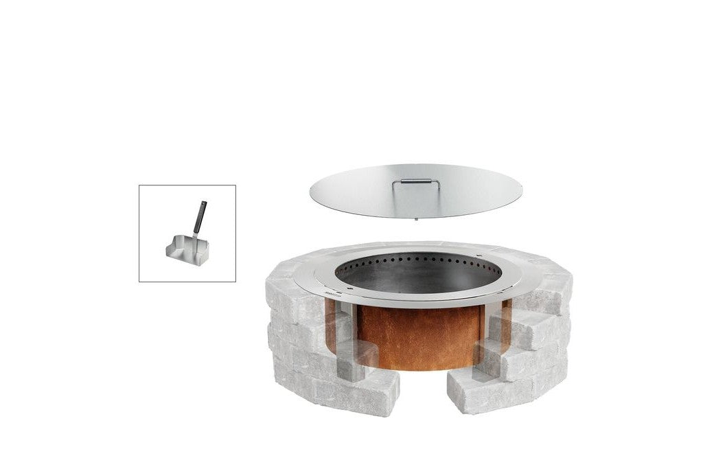 Breeo Smokeless Fire Pit Insert Bundle X19 Corten - view 11