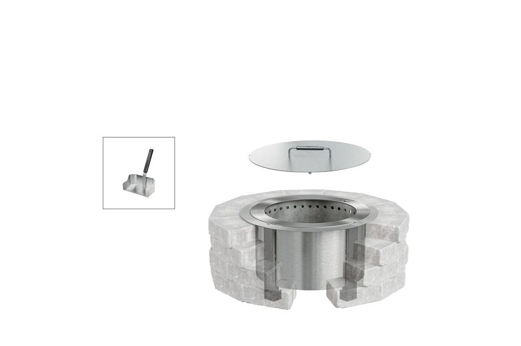 Breeo Smokeless Fire Pit Insert Bundle X19 Corten - view 12