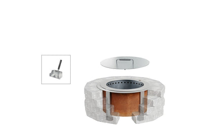 Breeo Smokeless Fire Pit Insert Bundle X19 Corten (BR-X19P-IB)