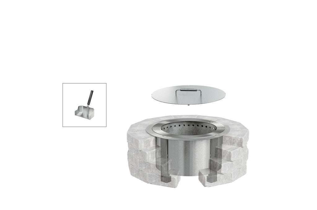 Breeo Smokeless Fire Pit Insert Bundle X19 Corten (BR-X19S-IB)