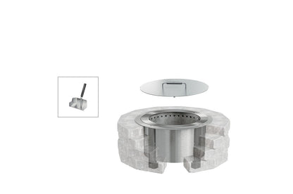 Breeo Smokeless Fire Pit Insert Bundle X19 Corten (BR-X19S-IB)
