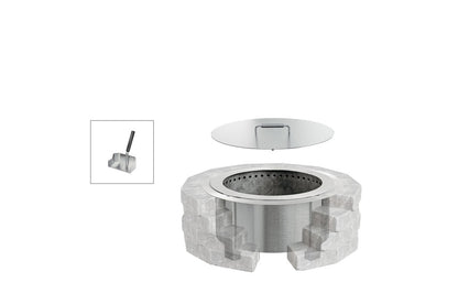 Breeo Smokeless Fire Pit Insert Bundle X19 Corten (BR-X24S-IB)