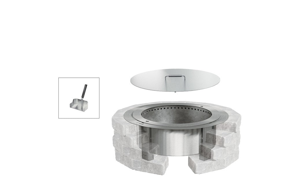 Breeo Smokeless Fire Pit Insert Bundle X19 Corten (BR-X30S-IB)