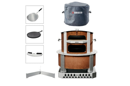 Breeo Smokeless Fire Pit Pizza Oven Bundle (BR-PI-OVP-PB30)