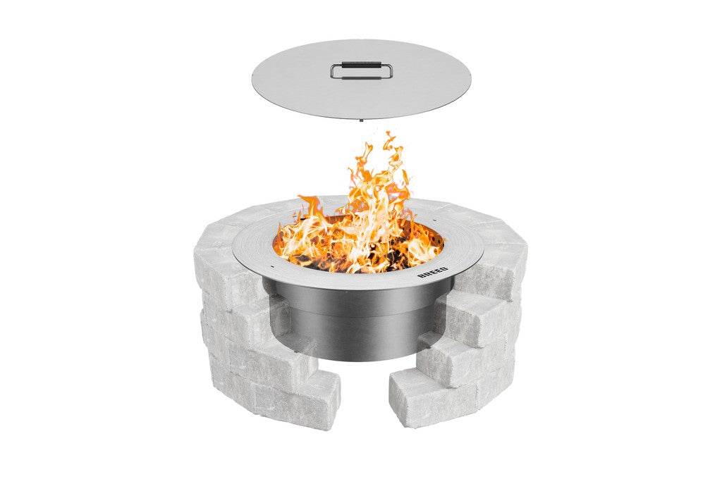 Breeo Zentro Stainless Steel Smokeless Fire Pit Insert (ZO-24SLFP-SS)