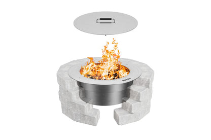 Breeo Zentro Stainless Steel Smokeless Fire Pit Insert (ZO-24SLFP-SS)