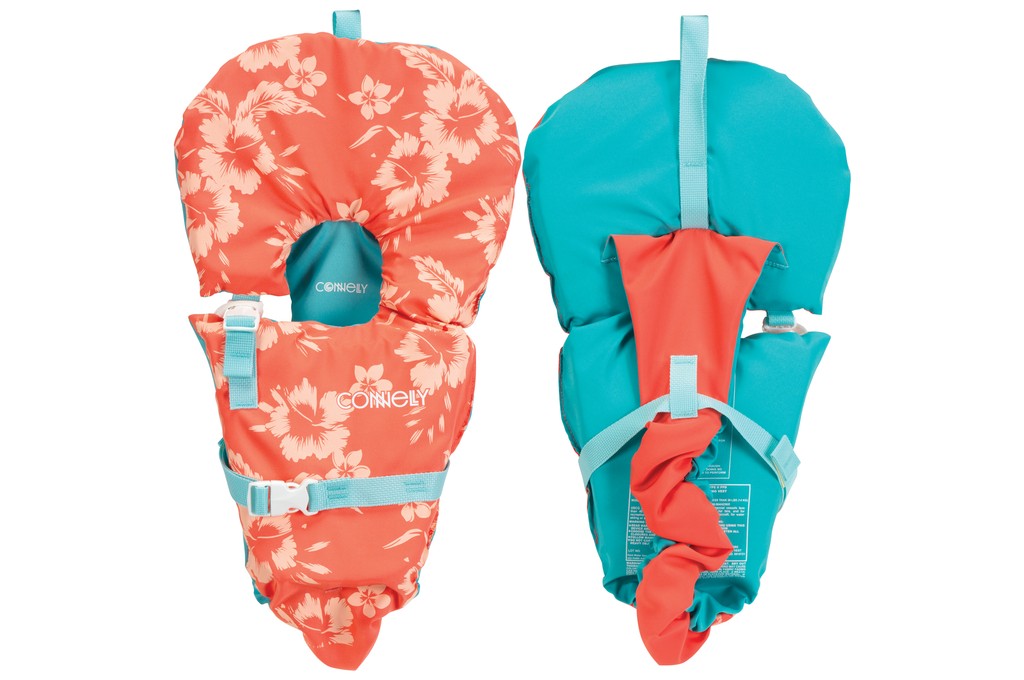 Connelly Baby Safe Vest - Boys & Girls in Coral/Aqua (67232109)
