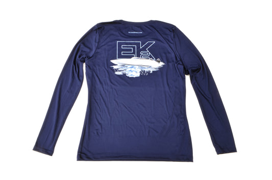 EK2 Marine Womens Long Sleeve Performance Tee