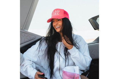 Flag Girl Foam Trucker Hat - view 2
