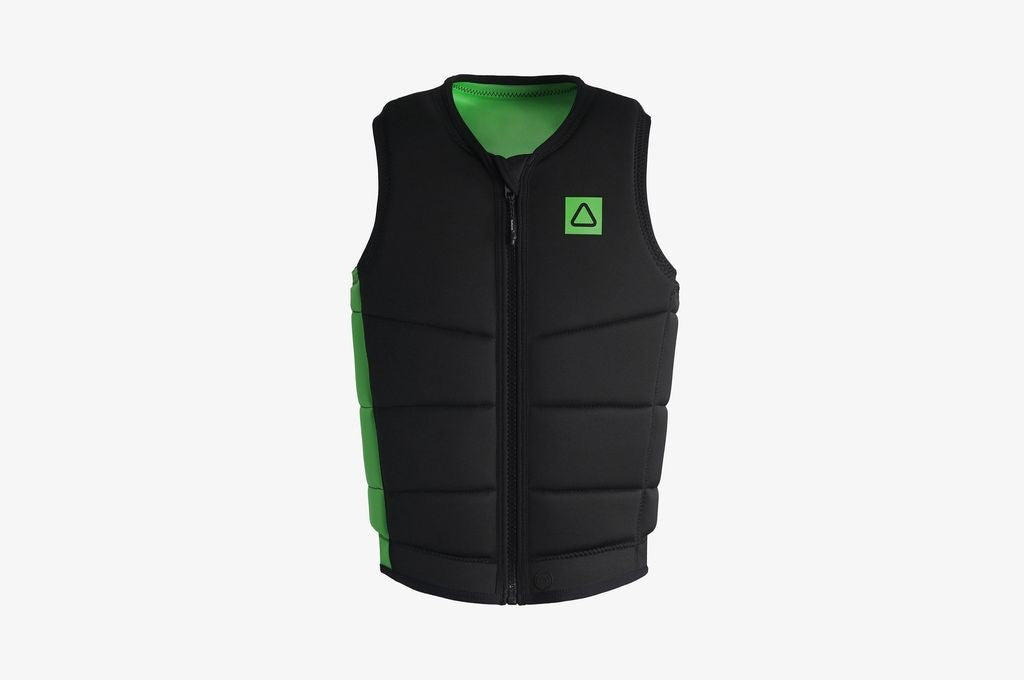Follow Corp Mens Impact Vest - Black/Green (19770)