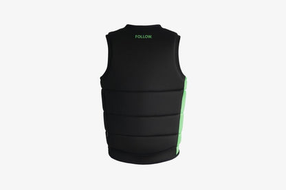 Follow Corp Mens Impact Vest - Black/Green