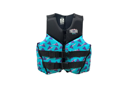 Follow Grommy CGA Life Jacket 2026 Youth (Black/Teal)