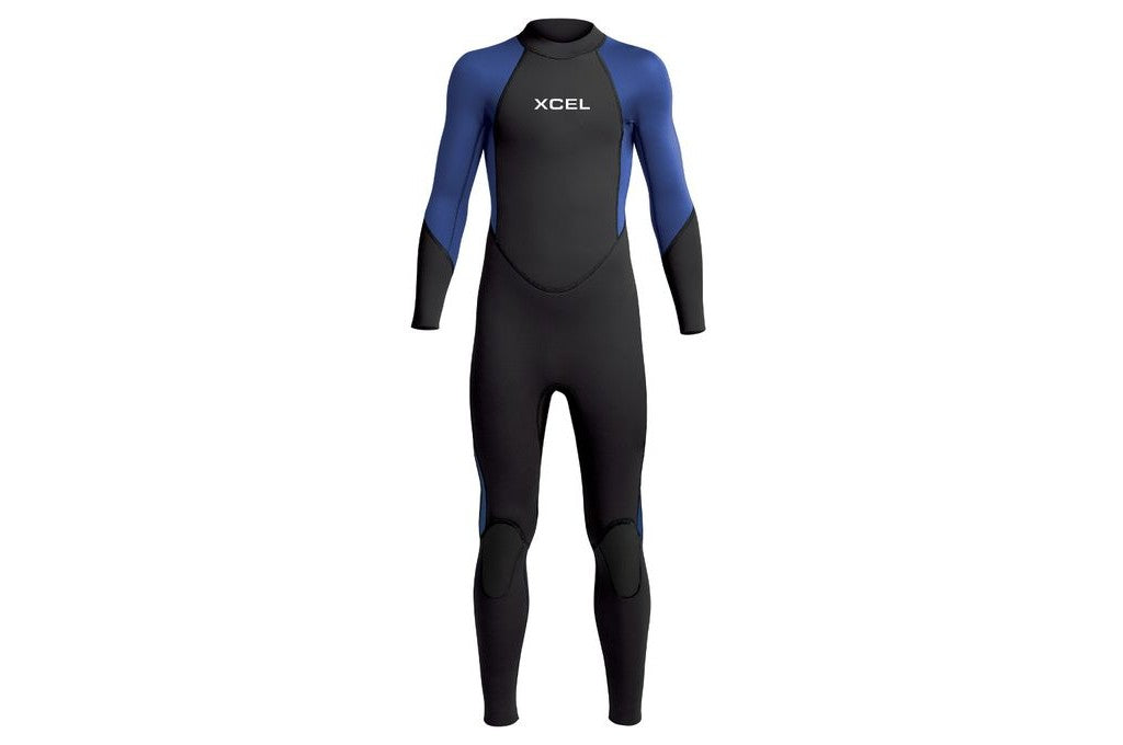 Kids' Axis Flatlock Back Zip Full Wetsuit 3/2mm