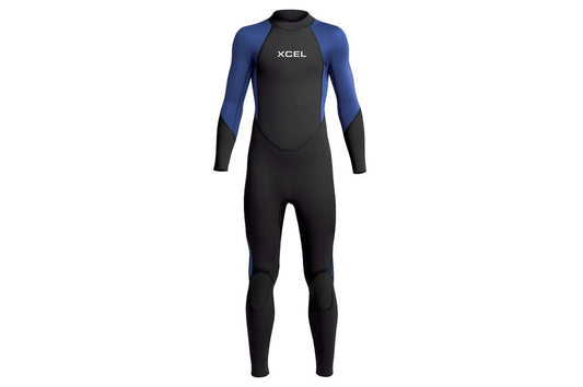 Kids' Axis Flatlock Back Zip Full Wetsuit 3/2mm