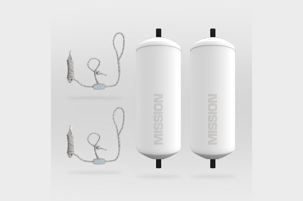 Mission Outdoor Brigade Pendant Inflatable Fender in Polished White (BUND-041-C02)