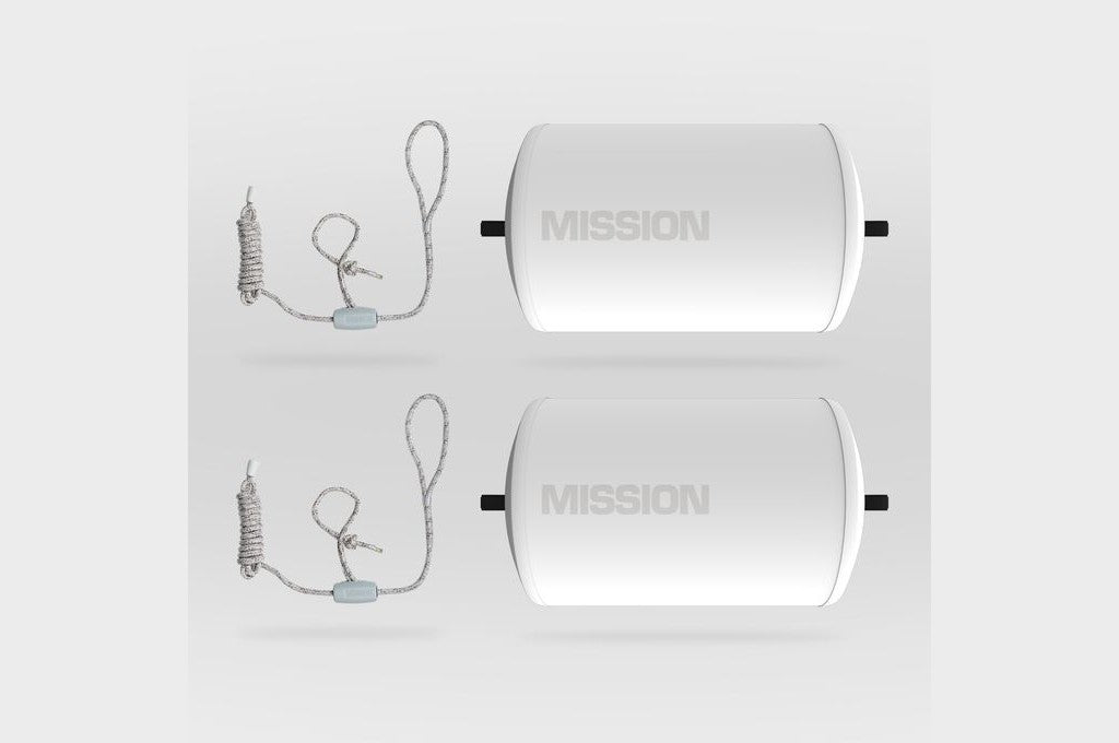 Mission Outdoor Brigade Pendant Inflatable Fender in Polished White (BUND-041-C06)