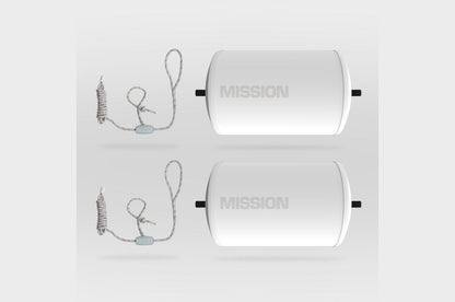 Mission Outdoor Brigade Pendant Inflatable Fender in Polished White (BUND-041-C06)