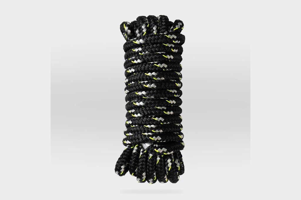 Mission Outdoor Double-Braided Dock Line in Classic Black (LINE-001-63-25-BK)