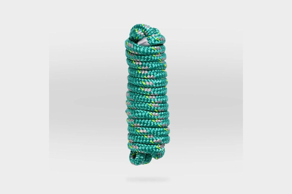 Mission Outdoor Double-Braided Dock Line in Real Teal (LINE-001-38-10-TL)