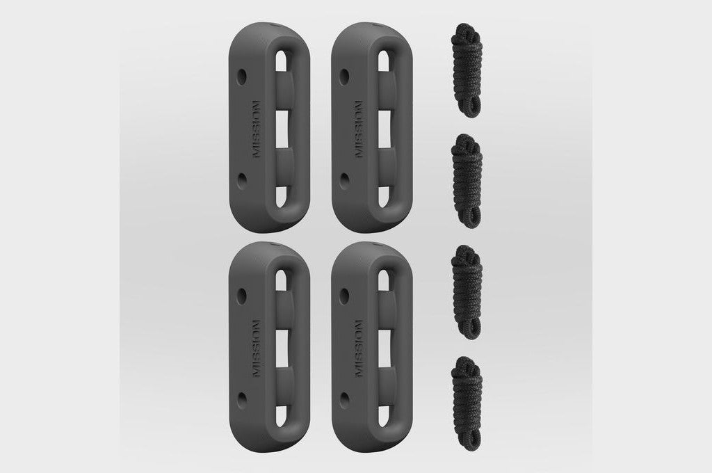 Mission Outdoor Icon Boat Fender - 2 Pack in Charcoal (BUND-032-C02)