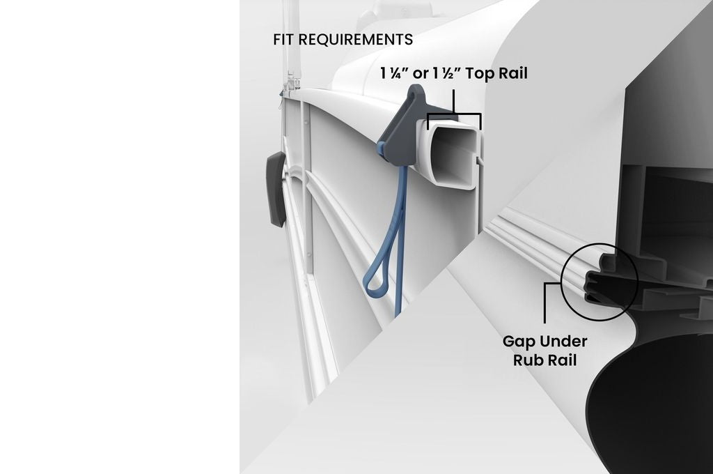 Mission Outdoor Pontoon Boat Fender in Obsidian Black (MAVE-004-BK) - view 5
