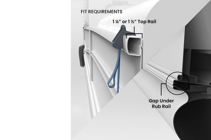 Mission Outdoor Pontoon Boat Fender in Obsidian Black (MAVE-004-BK) - view 5