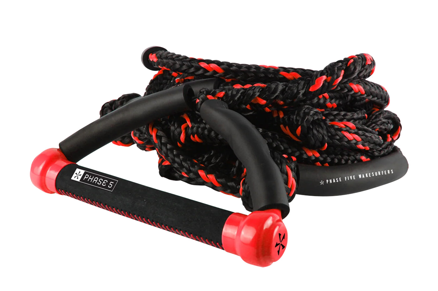 Phase Five Pro Surf Tow Rope with Suede Grip (Red)