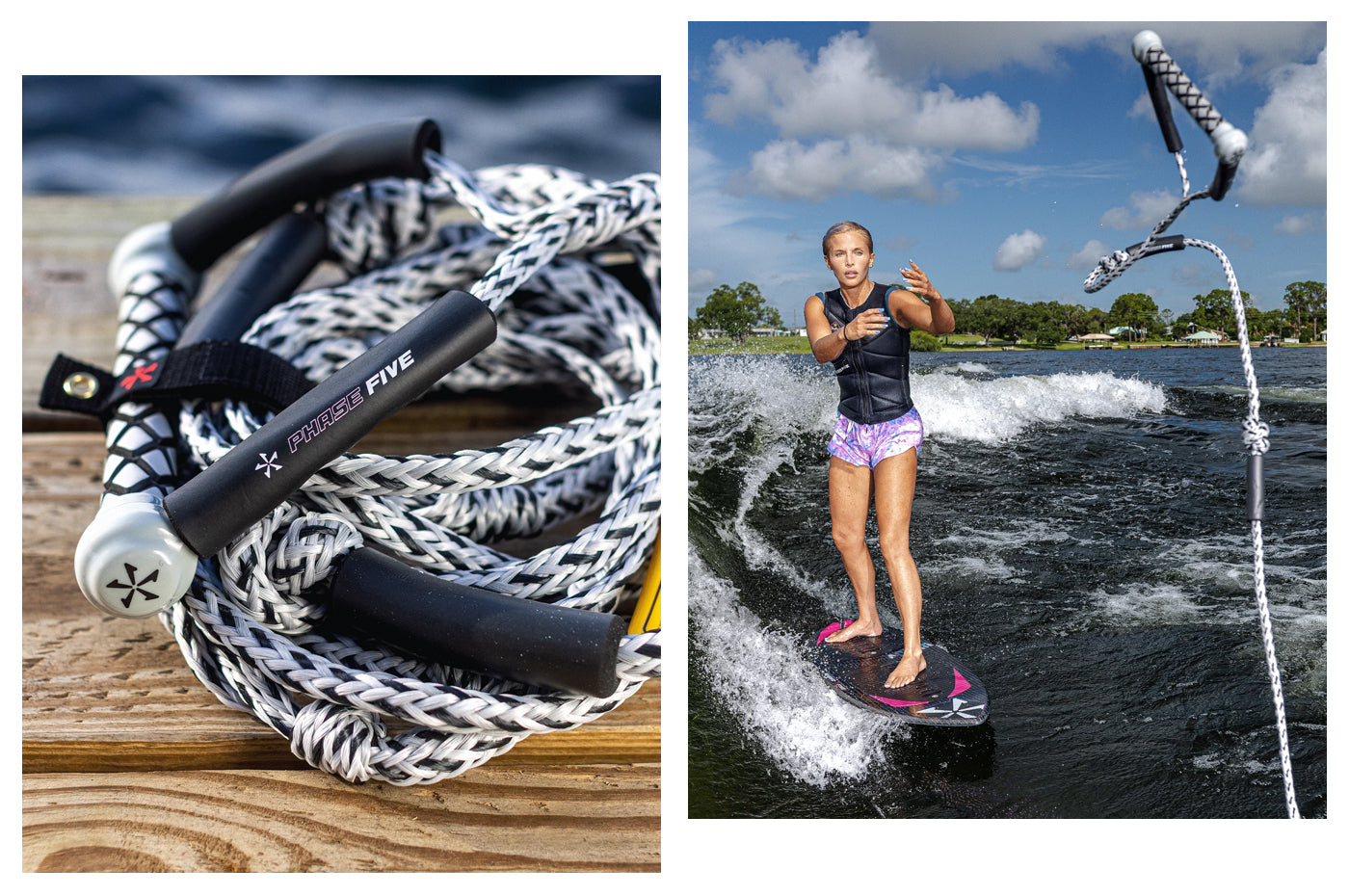 Phase Five Standard Surf Tow Rope (White)